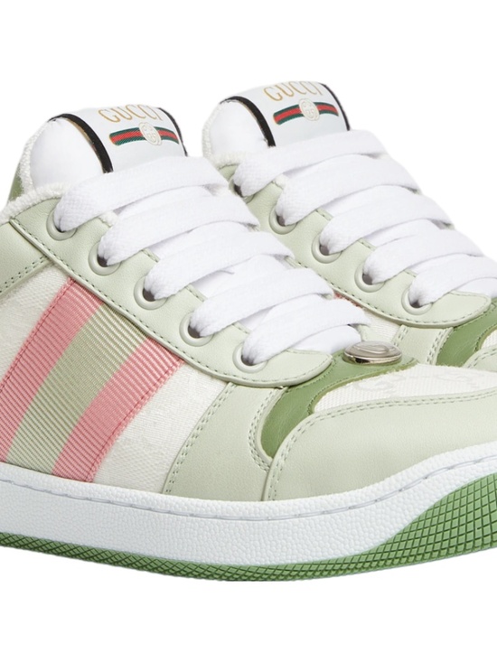 GUCCI Women's Screener WMNS White Original "GG" Canvas Sneaker Size 7.5 NIB - Picture 2 of 12